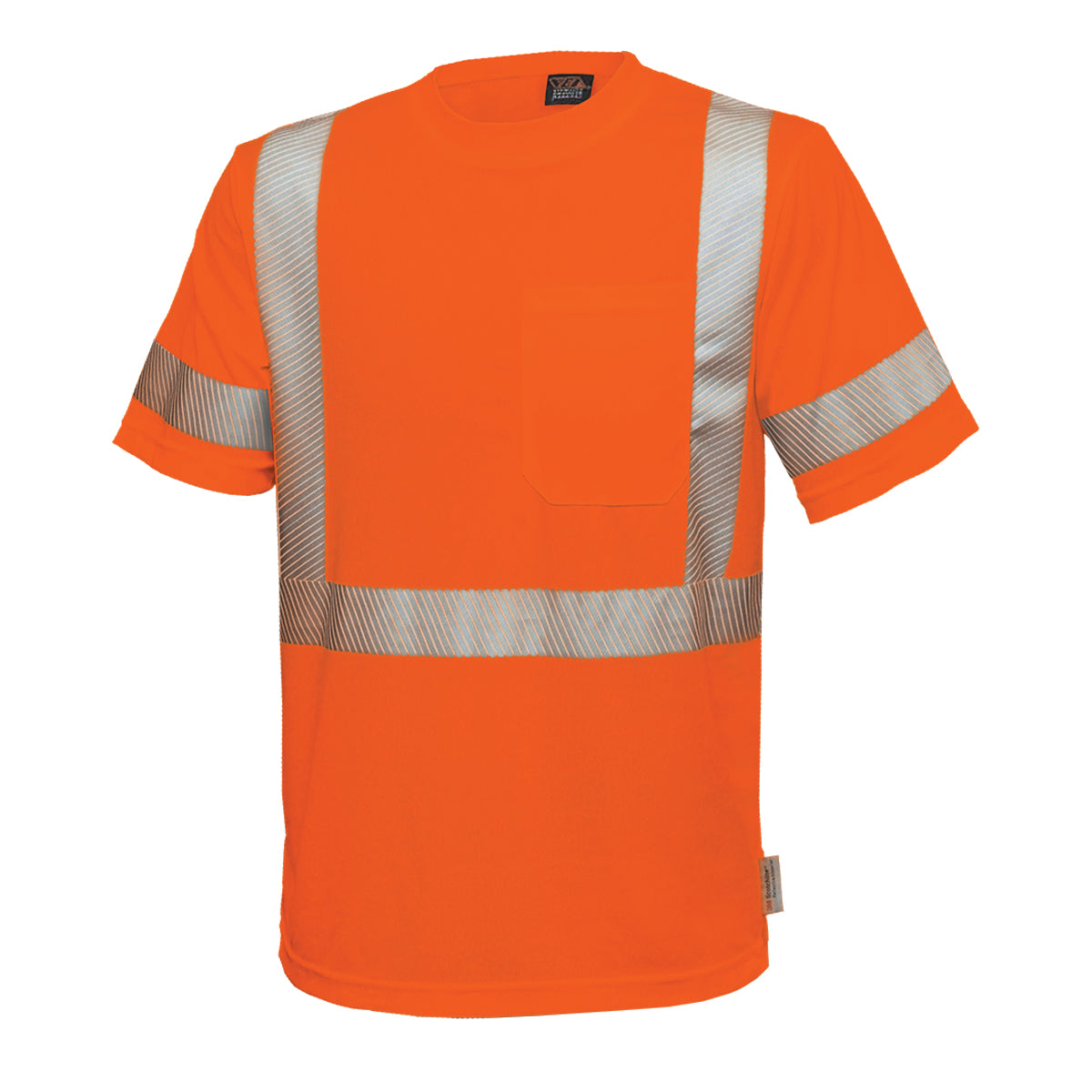 PIP Reflective Apparel 104CT ANSI Type R Class 3 Short Sleeve T-Shirt with Segmented Tape