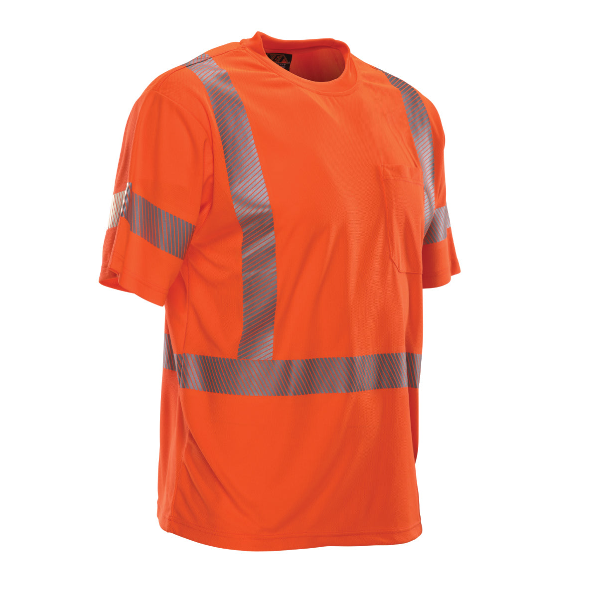 PIP Reflective Apparel 104CT ANSI Type R Class 3 Short Sleeve T-Shirt with Segmented Tape