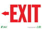 ZING Sign, Exit, Left Arrow, 7X10, Adhesive - official Zing product image 1