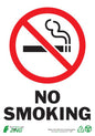 ZING Sign, No Smoking, 14X10, Adhesive - official Zing product image 1
