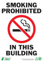 ZING Sign, Smoking Prohibited, 10X7, Adhesive - official Zing product image 1
