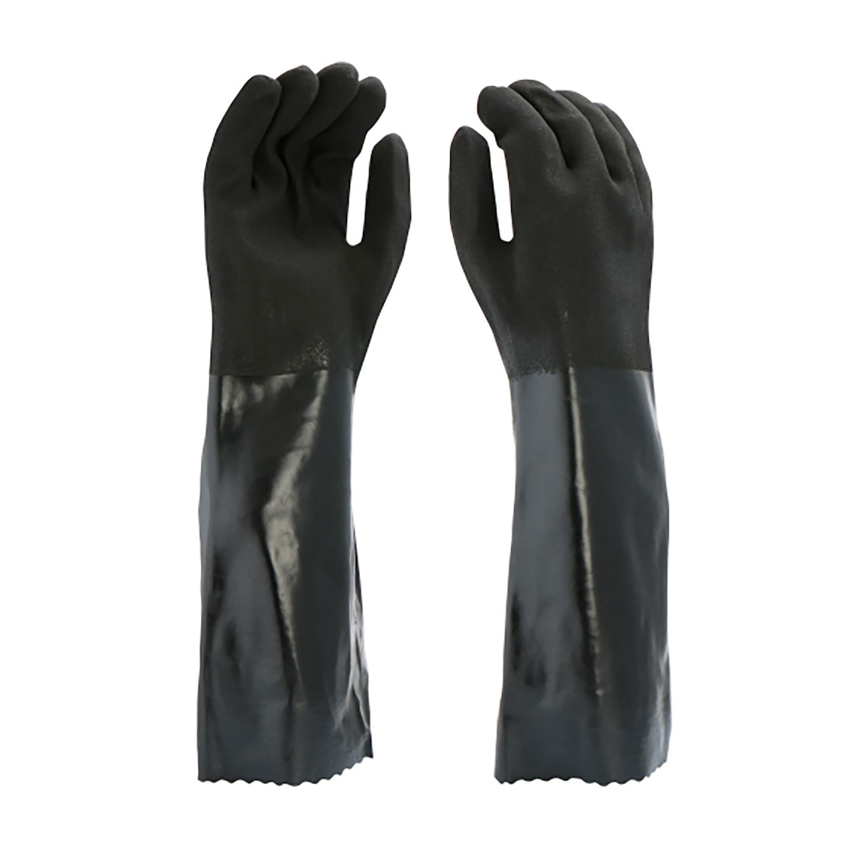 PIP 1087RF – PVC Dipped Glove with Interlock Liner and Rough Sandy Finish - 18" Length