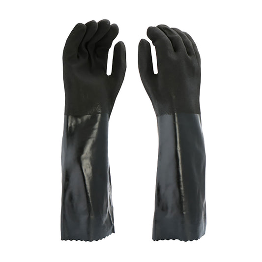 PIP 1087RF – PVC Dipped Glove with Interlock Liner and Rough Sandy Finish - 18" Length