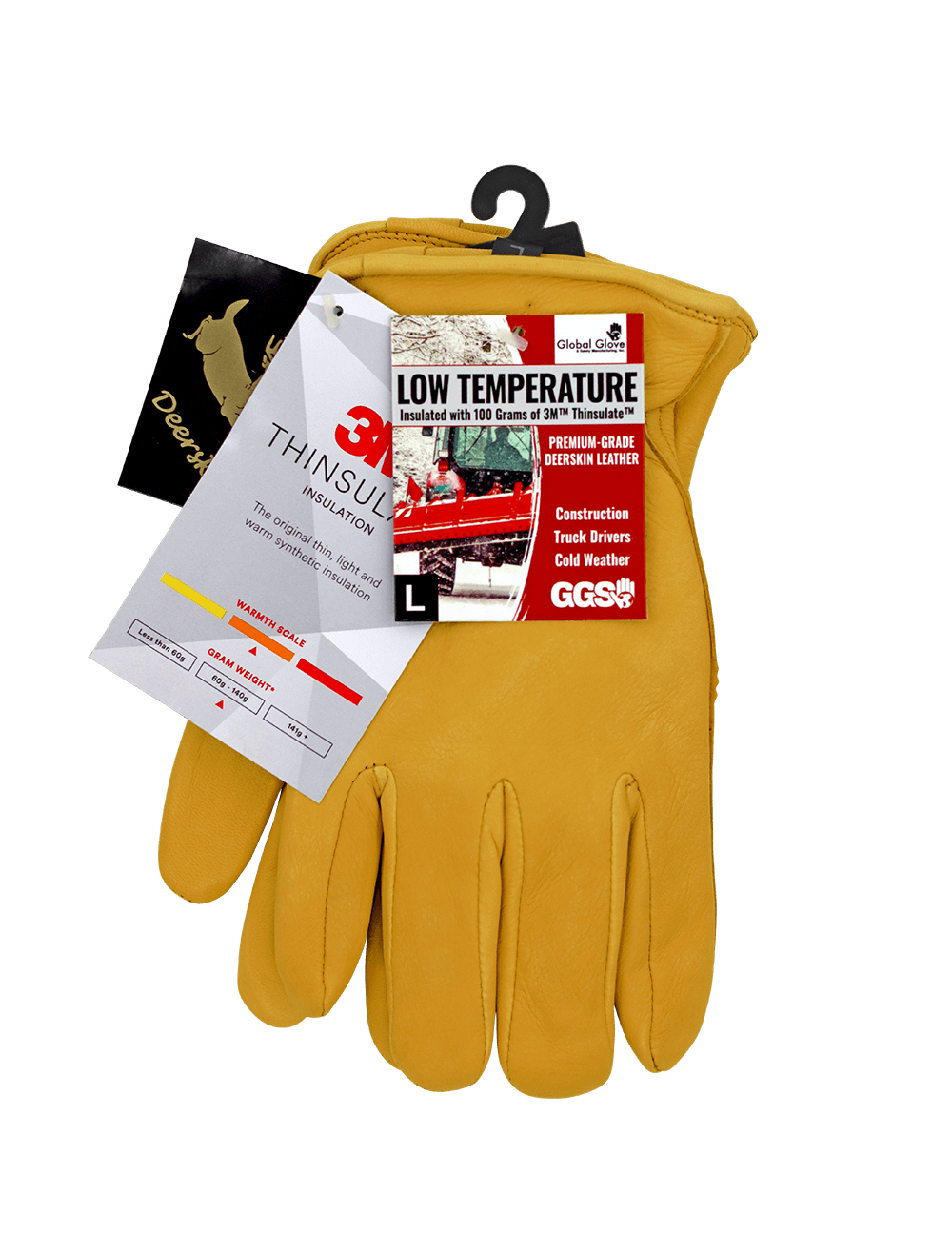 Global Glove - 3200DTH - Cut Resistant Gloves - insulated - red