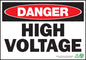Danger High Voltage Sign