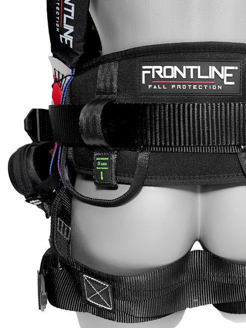 Frontline Fall 110CTB-S-AM 110CTB-AM American Style Full Body Harness with Aluminum Hardware and Suspension Trauma Straps – Polyurethane Worksite Safety & Industrial Supplies PPE