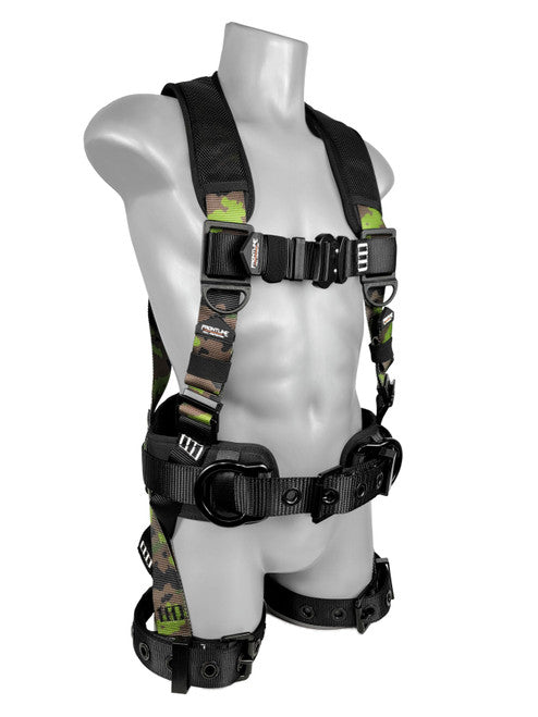 110CTB-ML-CF Frontline Fall 110CTB-S-CF 110CTB-CF Camouflage Full Body Harness with Aluminum Hardware and Suspension Trauma Straps – Polyurethane Worksite Safety & Industrial Supplies PPE