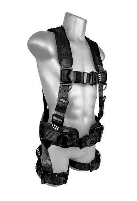 110CTB-XL/2X-DC Frontline Fall 110CTB-S-DC 110CTB-DC Digital Camo Full Body Harness with Aluminum Hardware and Suspension Trauma Straps – Polyurethane Worksite Safety & Industrial Supplies PPE