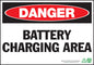 ZING Sign, Danger Battery Charging Area, 7X10, Pl - 1113