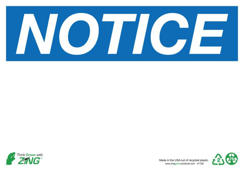 ZING Concealed Carry Sign, Arizona, 10Hx14W, Pl - 2800