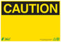 ZING Sign, Caution (Blank), 7X10, Adhesive - official Zing product image 1