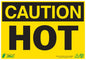 ZING Sign, Caution Hot, 10X14, Adhesive - official Zing product image 1