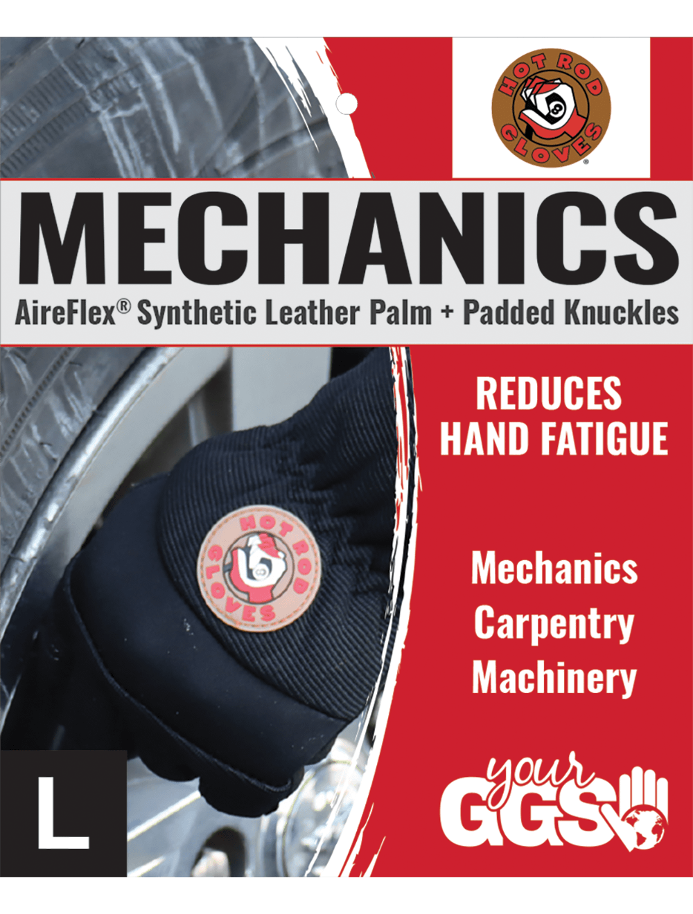 Hot Rod Gloves® - HR3200 - Mechanics Gloves - neoprene coating - black