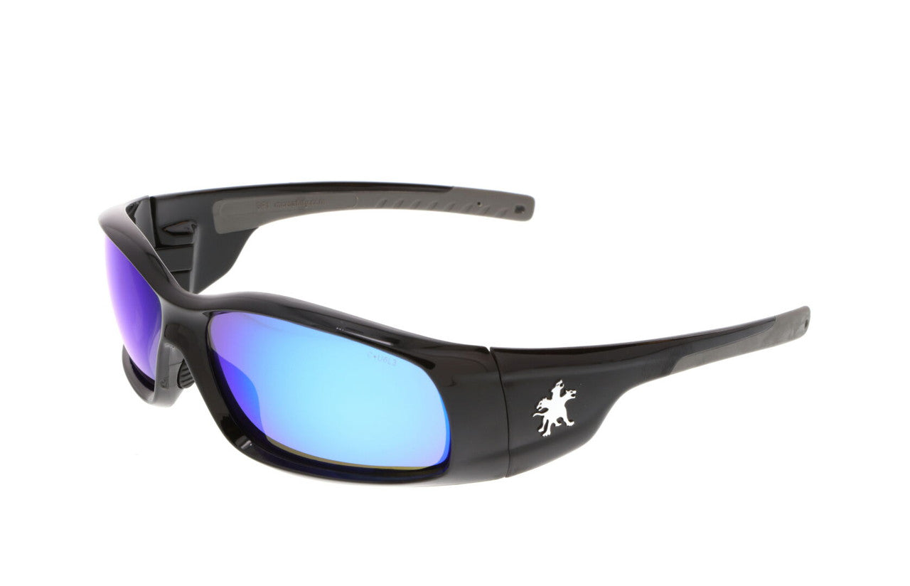 MCR Safety SR1 - Swagger® SR1 Series Safety Glasses - Soft Non-Slip Nose Piece and Temples - Bold Wider Temples and Full Frame Design — manufacturer image 9