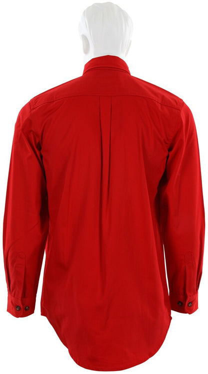 MCR Safety S1R - MCR Safety FR Gear - Flame Resistant (FR) Work Shirt - 100% Cotton - Red Flame Resistant Shirt - NFPA 70E and NFPA 2112 Compliant — manufacturer image 3