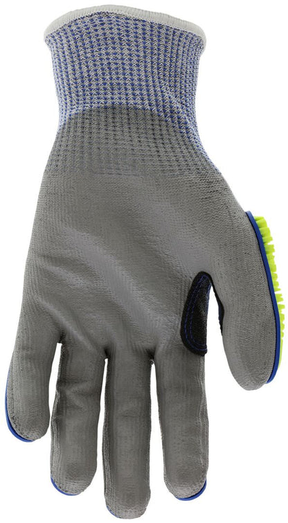 PD6951 - Predator® Mechanics Work Glove - Impact Resistant Glove - Cut Resistant HyperMax® HPPE Shell - Tire Tread TPR Back, Fingers, Thumb - Polyurethane Palm - Reinforced Thumb Crotch - **Updated Puncture Score is Level 3 Some inventory marked 4**