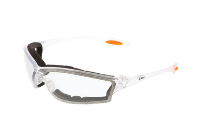 MCR Safety Law® LW3 Series - Foam Lined Safety Glasses - Soft Secure TPR Nose Piece and Temple Inserts - Dielectric Containing No Metal Pieces — manufacturer image 6