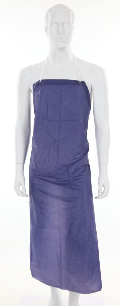 MCR Safety O63S5 - Blue Vinyl Apron - 6 mil Thickness - 35 Inch Width x 48 Inch Length - Sewn Edges - Light Protection Against Non-Hazardous Liquids and Sprays — manufacturer image 2