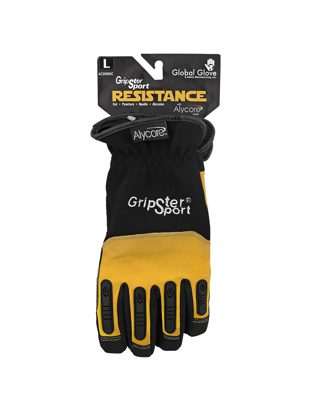 Gripster® - AC2008SC - Leather Palm Gloves - cut level A9 - tan