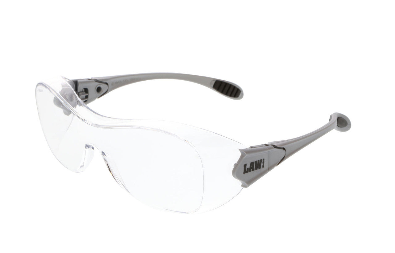 MCR Safety OG1 - Law® OTG Series - Over-the-Glass Safety Glasses - TPR Temple Inserts - Oversized Frame and Lens Fit Over Most Prescription Glasses — manufacturer image 5