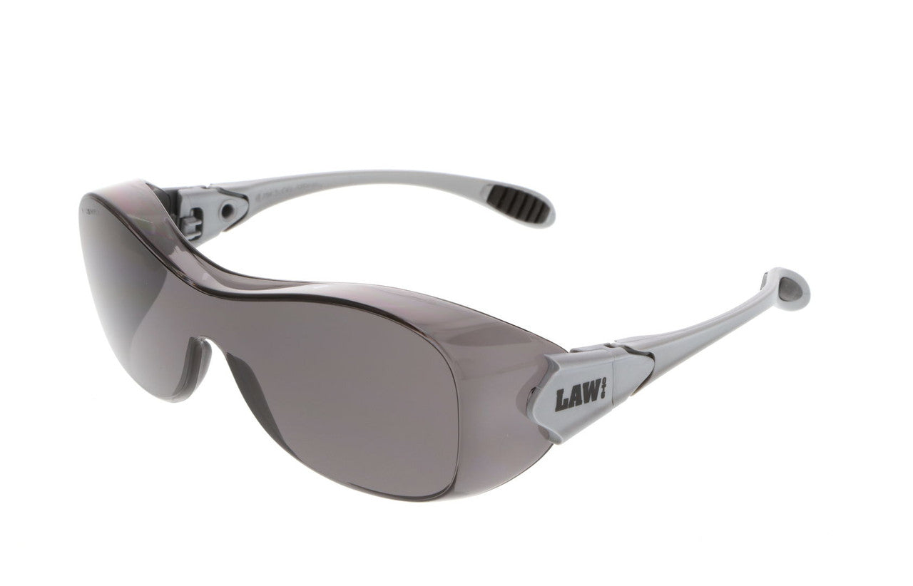 MCR Safety OG1 - Law® OTG Series - Over-the-Glass Safety Glasses - TPR Temple Inserts - Oversized Frame and Lens Fit Over Most Prescription Glasses — manufacturer image 2