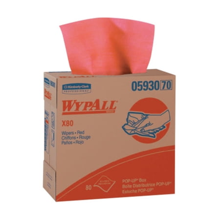 Kimberly-Clark Professional 8.34" X 16.8" Red 80 Popscottcloth - 05930