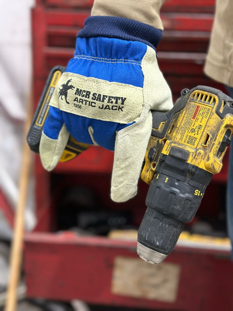 MCR Safety 1956 - Artic Jack® - Leather Palm Work Gloves - Premium A Grade Split Pigskin - Insulated Gloves Lined with Thermosock® - Knit Wrist — manufacturer image 6