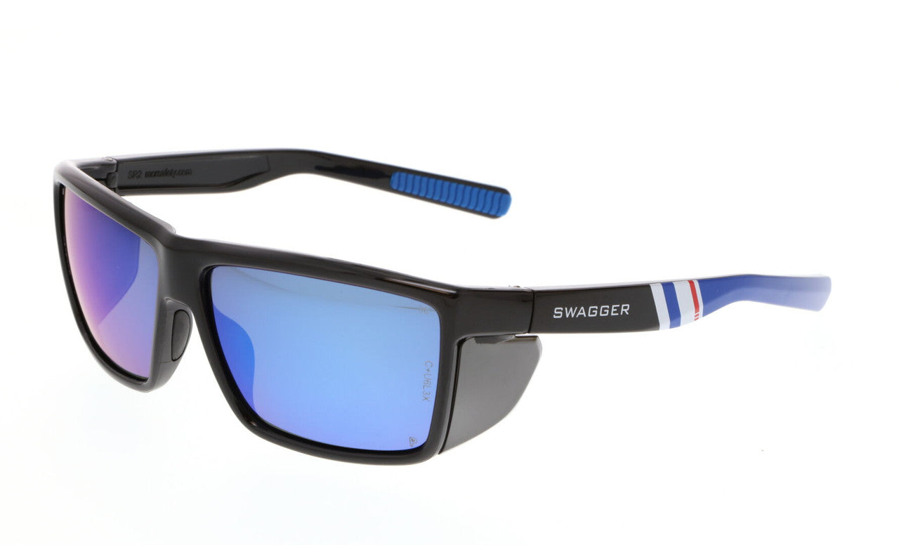 MCR Safety SR2 - Swagger® SR2 Series Safety Glasses - Soft TPR Nose Pad and Temple Ends - Detachable Side Shields — Sold by Pair — manufacturer image 20