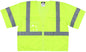 MCR Safety VCL3MLZ - Luminator® Series Hi-Vis Reflective Lime Safety Vest - Zipper Front Closure - Meets ANSI/ISEA 107 Hi-Vis Standard - Type R Class 3 Compliant - Breathable Mesh Material helps Keep you Cooler in Warmer Environments