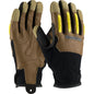 PIP 120-4200 – Goatskin Leather Palm Glove with Leather/Fabric Back and TPR Finger Guards