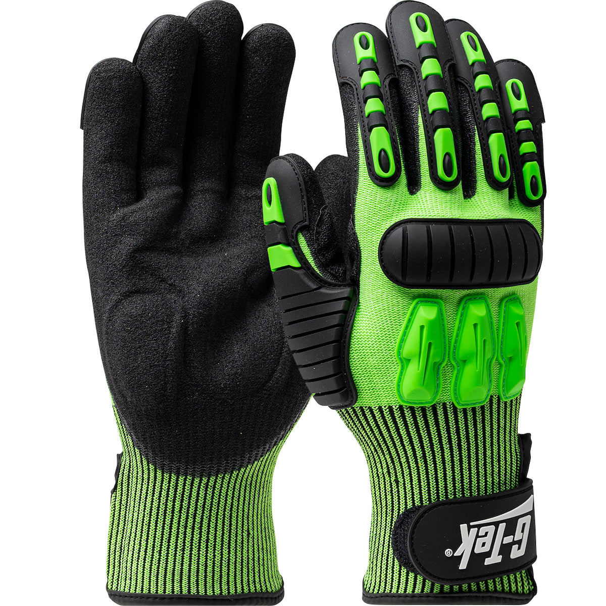 G-Tek® Seamless Knit HPPE Blend with Nitrile Grip and TPR Impact Protection