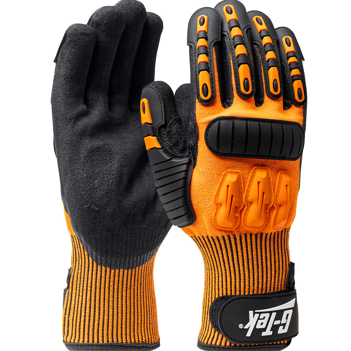 G-Tek® Seamless Knit HPPE Blend with Nitrile Grip and TPR Impact Protection