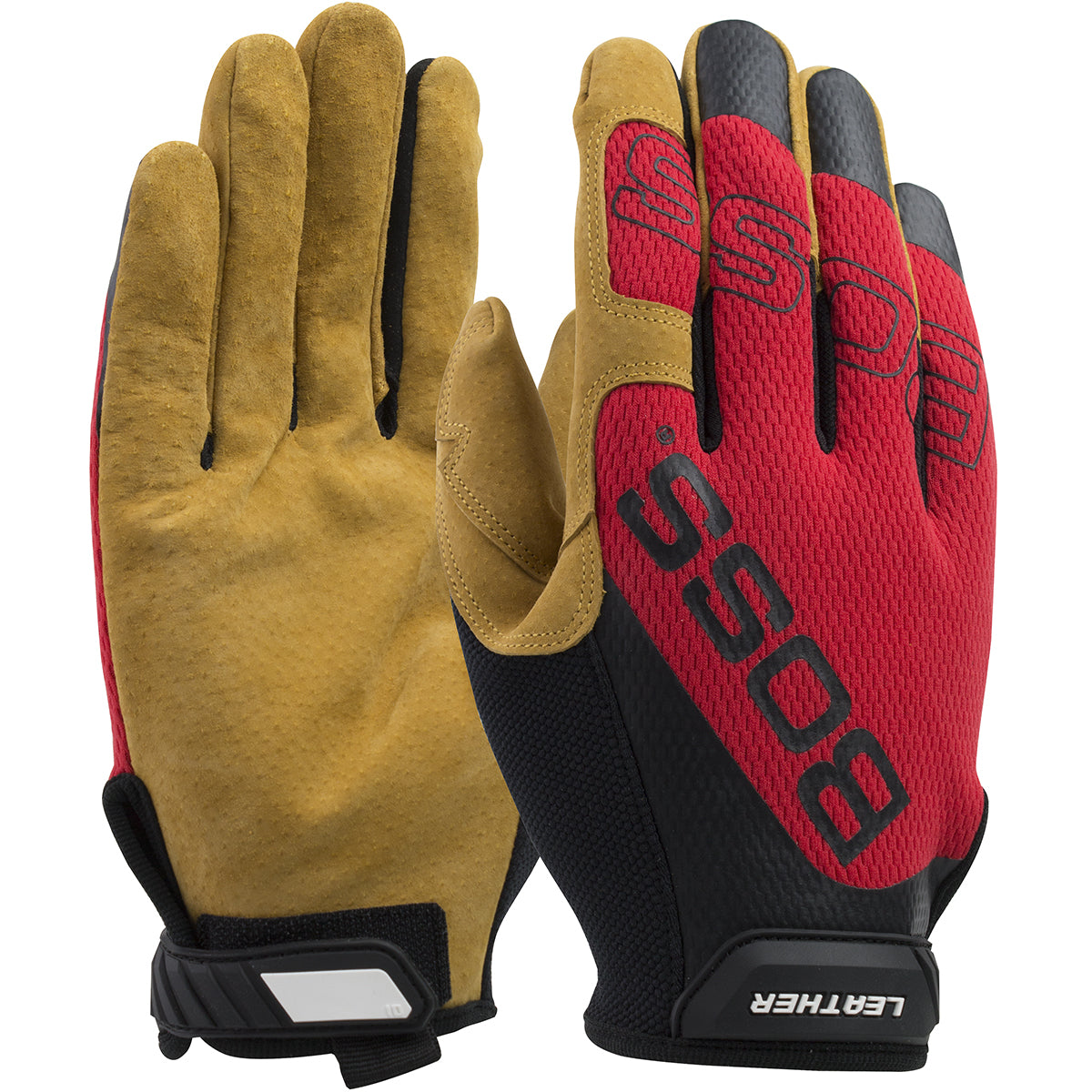 Boss 120-ML1350T – Premium Pigskin Leather Palm with Mesh Fabric Back