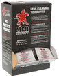 MCR Safety LCT - Lens Cleaning Towelettes - 100 Individually Wrapped Wipes per Box - 25 Boxes per Case - For Plastic, Polycarbonate, and Glass Lenses