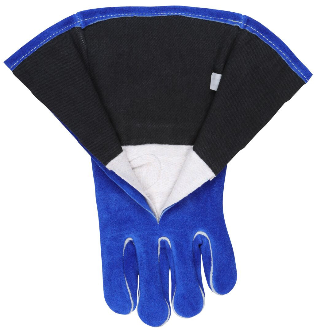 MCR Safety 4600 - MCR Safety Blue Beast - Leather Welding Work Gloves - Jersey Lined - Premium A Grade Side Split Leather - Reinforced Palm and Thumb Strap - Wing Thumb Design - Sewn with Kevlar® — Sold by Pair — manufacturer image 5