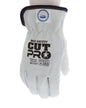 3611DT - Leather Drivers Work Gloves - Premium A Grade Grain Goatskin - Dyneema® Diamond Technology Lining - Cut Resistant Gloves - Keystone Thumb - Natural Lanolin Content Keeps Gloves and Hands Soft