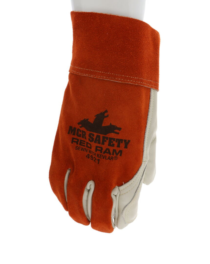 MCR Safety Welding Gloves – heat resistant – Red