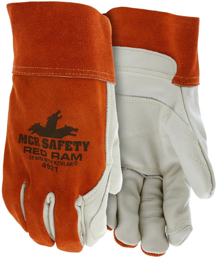 MCR Safety Welding Gloves – heat resistant – Red