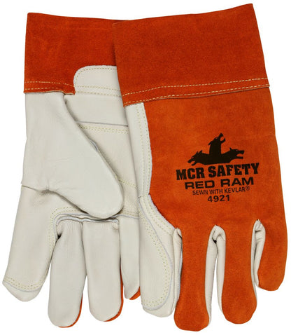 MCR Safety Welding Gloves – heat resistant – Red