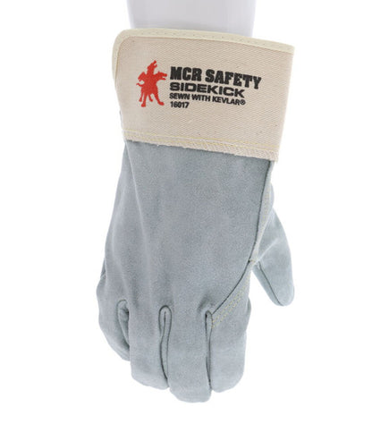 16017_ - 16017L - 122335 - 36016017 - Sidekick® Gloves Full Leather Back Work Glove - Premium A Grade Split Side Leather - 2.