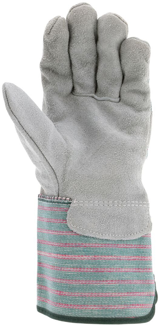 Split Cowhide Leather Palm Glove, Wing Thumb, Gauntlet Cuff