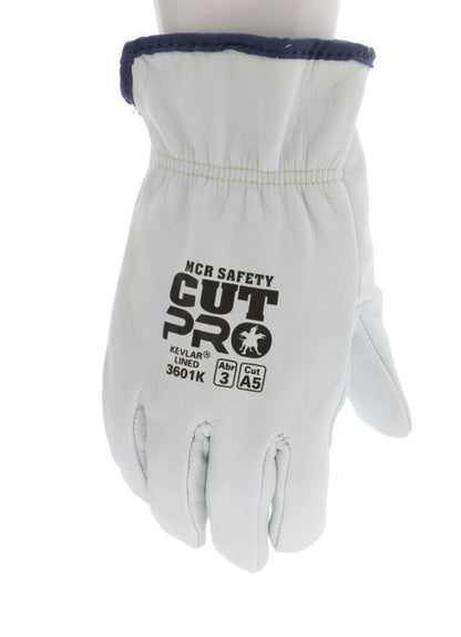 3601K_ - 3601KL - 123795 - 360 - Premium goatskin glove with 13-gauge Kevlar liner, reinforced with Kevlar thread, shirred el