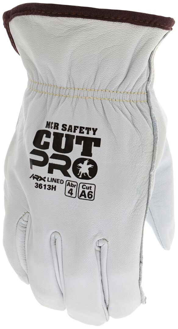3613H - MCR Safety CutPro® - Goatskin Leather Drivers Work Gloves - Select B Grade Grain Goatskin Leather - Cut-Resistant ARX® Liner - Keystone Thumb - ARC rating of 40 cal/cm²