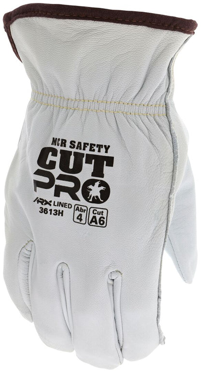 3613H - MCR Safety CutPro® - Goatskin Leather Drivers Work Gloves - Select B Grade Grain Goatskin Leather - Cut-Resistant ARX® Liner - Keystone Thumb - ARC rating of 40 cal/cm²