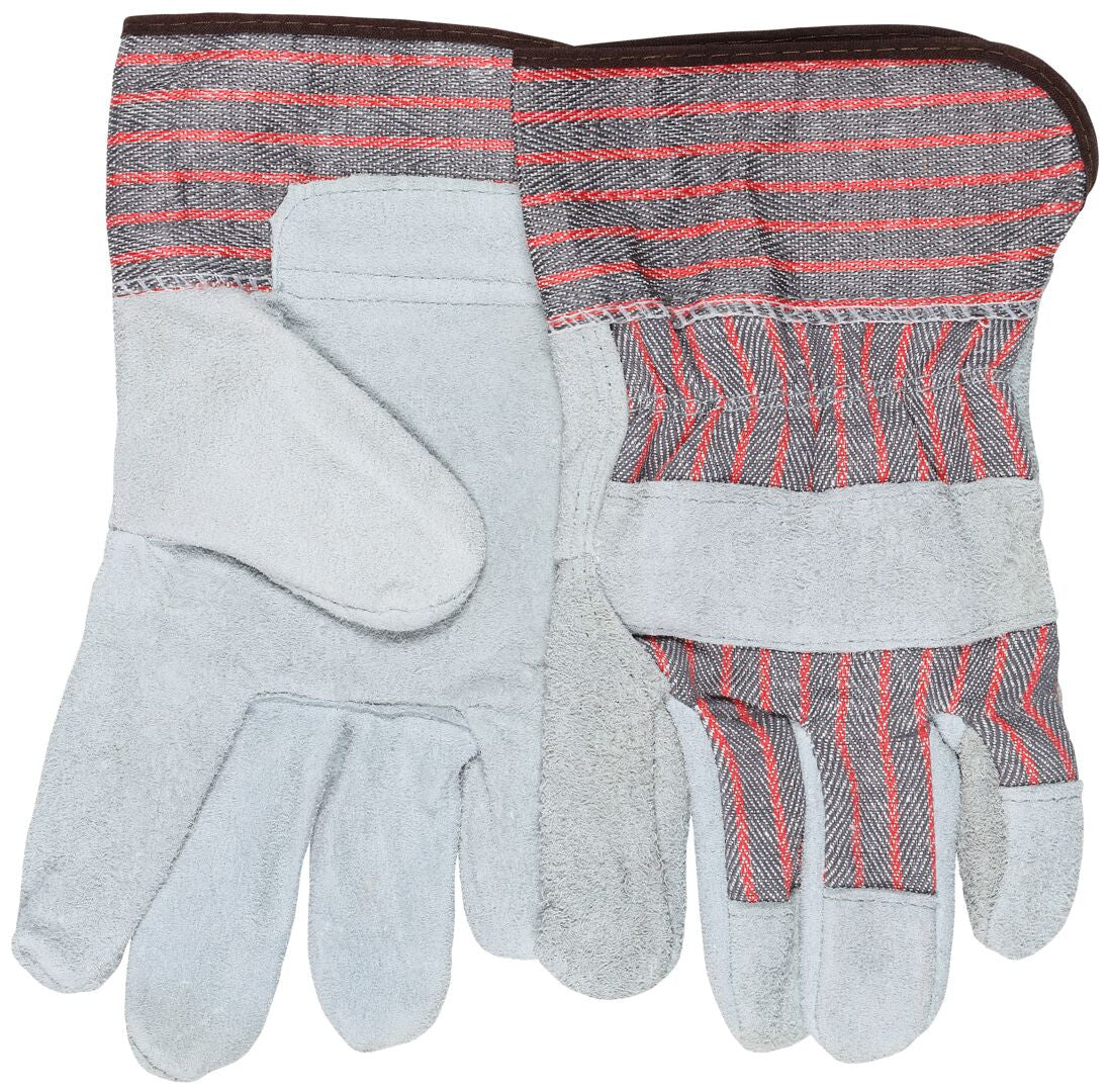 MCR Safety 1200 - Leather Palm Work Gloves - Competitive Value C Grade Split Shoulder Leather - 2.5 Inch Rubberized Safety Cuff — manufacturer image 5