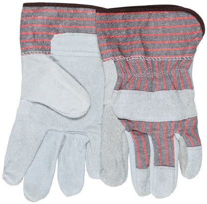 MCR Safety 1200 - Leather Palm Work Gloves - Competitive Value C Grade Split Shoulder Leather - 2.5 Inch Rubberized Safety Cuff — manufacturer image 5