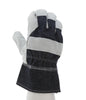 1220DX_ - 1220DX - 124425 - 360 - Rotational view of 1220DX leather palm work gloves with patch palm, denim back, and 2.5-inc