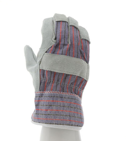 1220SX_ - 1220SX - 124480 - 360 - Rotational view of 1220SX leather palm work gloves with patch palm and 2.5-inch starched sa