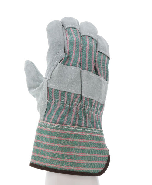 1230_ - 1230M - 124556 - 360 - Rotational view of 1230 leather palm work gloves with split shoulder leather and 2.5-inch rubb