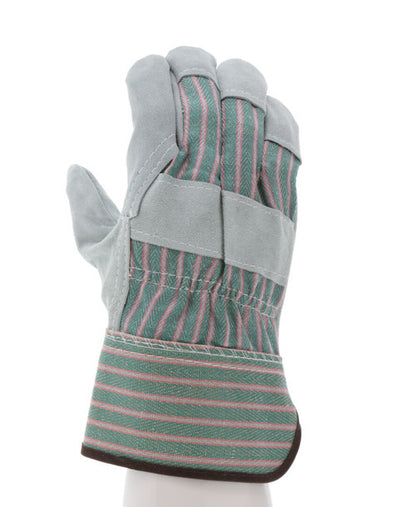 1230_ - 1230M - 124556 - 360 - Rotational view of 1230 leather palm work gloves with split shoulder leather and 2.5-inch rubb